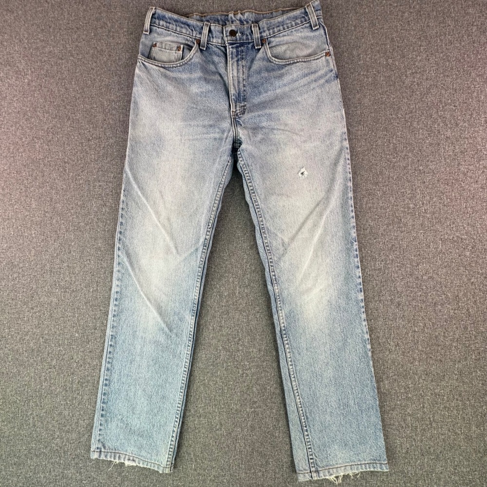 Levi's Jeans Mens 32x31 516 Straight Leg Light Wash Blue Vintage 80's or 90's